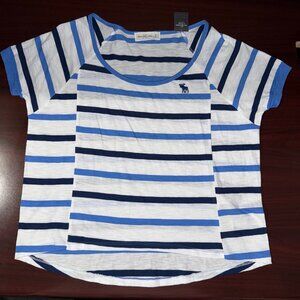 Abercrombie & Fitch Striped Scoop Neck Tee – Women’s Small – NWT